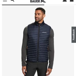 Men’s XL Eddie Bauer microlight down vest storm